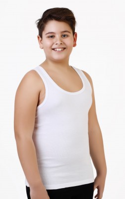 Çocuk Askılı Havlu Atlet - Erkek -Beyaz - 3