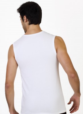 Havlet - 2'li Erkek V Yaka Kolsuz Havlu Atlet - 2 Adet