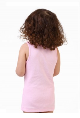 3'lü Kız Bebek Askılı Havlu Atlet -2 Pembe 1 Beyaz - 3