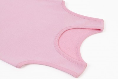 3'lü Kız Bebek Askılı Havlu Atlet -2 Pembe 1 Beyaz - 7